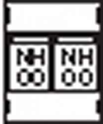 ABB Пластрон для 1 NH00 1ряд/2 рейки (AG65) арт. AG65