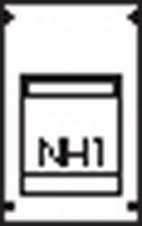 ABB Пластрон для 1 NH1 1ряд/3 рейки арт. AG72