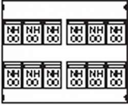 ABB Пластрон для 12 NH00 3ряда/4 рейки арт. AG85