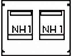 ABB Пластрон для 2 NH1 2ряда/3 рейки арт. AG82