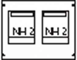 ABB Пластрон для 2 NH2 2ряда/3 рейки арт. AG92