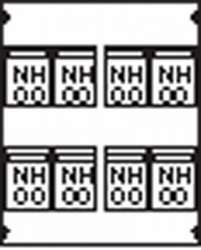 ABB Пластрон для 6 NH00 2ряда/4 рейки арт. AG79