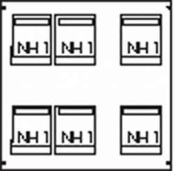 ABB Пластрон для 6 NH1 3ряда/5 рейки арт. AG91