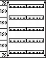 ABB Пластрон глухой 2ряда/5 реек -150мм арт. AG225