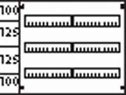 ABB Пластрон размером 450х500мм с прорезями 2 ряда, 3 рейки арт. AS23