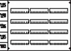 ABB Пластрон размером 600х750мм глухой 3 ряда, 4 рейки арт. AG34
