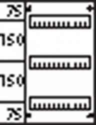 ABB Пластрон с прорезями 1ряд/3 рейки-150мм арт. AS213