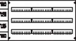 ABB Пластрон с прорезями 3 ряда , 3 рейки арт. AS33