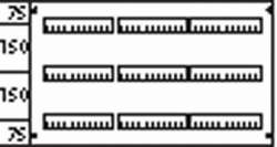 ABB Пластрон с прорезями 3ряда/3 рейки-150мм арт. AS233