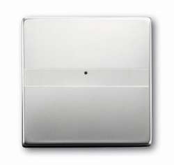 ABB Pure сталь Клавиша с полем для надписи, со световодом, для выключателей/переключателей/кнопок арт. 1731-0-1953