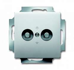 ABB Pure сталь Розетка двойнай для выравнивания потенциалов арт. 2495-0-0090