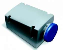 ABB RL Розетка для монтажа на поверхность с подключением шлейфа 216RL4, 16A, 2P+E, IP44, 4ч арт. 2CMA168387R1000