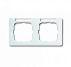 ABB Reflex SI Рамка 2-постовая, горизонтальная, с полем для надписи, Reflex SI linear, альпийский белый арт. 1754-0-4060