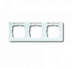 ABB Reflex SI Рамка 3-постовая, горизонтальная, с полем для надписи, Reflex SI linear, альпийский белый арт. 1754-0-4062