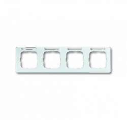 ABB Reflex SI Рамка 4-постовая, горизонтальная, с полем для надписи, Reflex SI linear, альпийский белый арт. 1754-0-4064