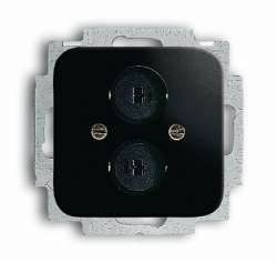 ABB Reflex SI Розетка для громкоговорителя, Reflex SI чёрный арт. 1723-0-0170