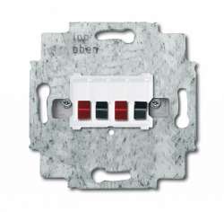 ABB Розетка для громкоговор.,4-р.,ал.бел. арт. 0230-0-0403