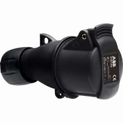 ABB Розетка кабельная ICAT 216-C6B, 16А, 2P+E, IP44, 6ч, черный, для шоу-бизнеса арт. 2CMA100561R1000