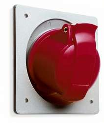 ABB Розетка на панель угловая 32А, 3P+N+E, 380V, IP44 арт. 2CMA193283R1000