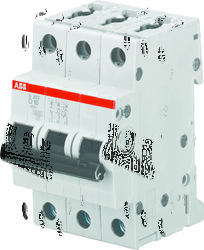 ABB S203 Автоматический выключатель 3P 20A (D) 6kA арт. 2CDS253001R0201