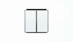 ABB SKY Альпийский белый Клавиша для 2-клавишного мех "выключатель+переключатель" арт.8142 арт. 2CLA854200A1101