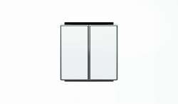 ABB SKY Альпийский белый Клавиша для 2-клавишных выключателей/переключателей/кнопок арт. 2CLA851100A1101