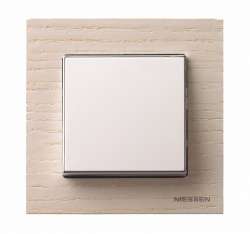 ABB SKY Белый ясень Рамка 1-постовая арт. 2CLA857100A2001