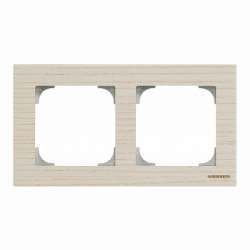 ABB SKY Белый ясень Рамка 2-постовая арт. 2CLA857200A2001