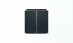 ABB SKY Чёрный бархат Клавиша для 2-клавишных выключателей/переключателей/кнопок арт. 2CLA851100A1501