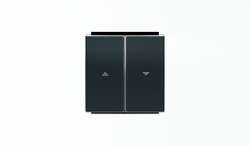 ABB SKY Чёрный бархат Клавиша для мех выключателя жалюзи 8144 и 8144.1 арт. 2CLA854400A1501