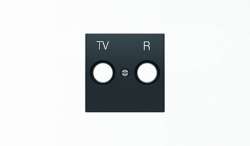 ABB SKY Чёрный бархат Накладка для TV-R розетки арт. 2CLA855000A1501