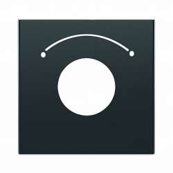 ABB SKY Чёрный бархат Накладка для механизма выключателя с ключом на 2 положения арт. 2CLA855300A1501