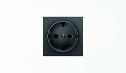 ABB SKY Чёрный бархат Накладка для розетки SCHUKO арт. 2CLA858800A1501