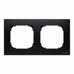 ABB SKY Чёрный бархат Рамка 2-постовая арт. 2CLA857200A1501