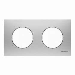 ABB SKY Moon Нержавеющая сталь Рамка 2-постовая арт. 2CLA867200A4001