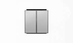 ABB SKY Нержавеющая сталь Клавиша для 2-клавишных выключателей/переключателей/кнопок арт. 2CLA851100A1401