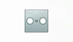 ABB SKY Нержавеющая сталь Накладка для TV-R-SAT розетки арт. 2CLA855010A1401