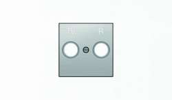 ABB SKY Нержавеющая сталь Накладка для TV-R розетки арт. 2CLA855000A1401