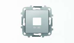 ABB SKY Нержавеющая сталь Накладка для механизмов зарядного устройства USB, арт.8185 арт. 2CLA858500A1401