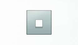 ABB SKY Нержавеющая сталь Накладка для телекоммуникационных розеток типа 8117... и/или 8118… арт. 2CLA851700A1401