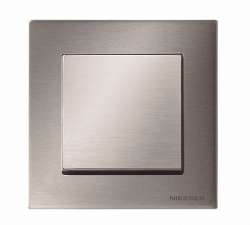 ABB SKY Нержавеющая сталь Рамка 1-постовая арт. 2CLA857100A1401