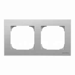ABB SKY Нержавеющая сталь Рамка 2-постовая арт. 2CLA857200A1401