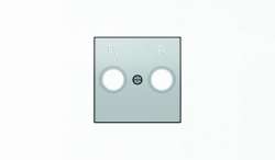 ABB SKY Серебристый алюминий Накладка для TV-R розетки арт. 2CLA855000A1301