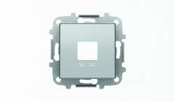 ABB SKY Серебристый алюминий Накладка для механизмов зарядного устройства USB, арт.8185 арт. 2CLA858500A1301