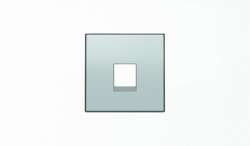 ABB SKY Серебристый алюминий Накладка для телекоммуникационных розеток типа 8117... и/или 8118… арт. 2CLA851700A1301