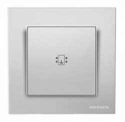 ABB SKY Серебристый алюминий Рамка 1-постовая арт. 2CLA857100A1301