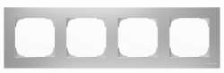 ABB SKY Серебристый алюминий Рамка 4-постовая арт. 2CLA857400A1301