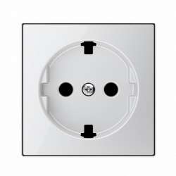 ABB SKY Стекло белое Накладка для розетки SCHUKO с плоской поверхностью арт. 2CLA858890A2101