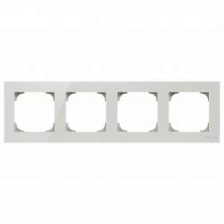 ABB SKY Стекло белое Рамка 4-постовая арт. 2CLA857400A3001