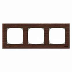 ABB SKY Венге Рамка 3-постовая арт. 2CLA857300A2101